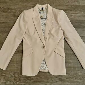 WHBM Office Siren Cream Blazer Suit Jacket NWT
